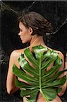 Woman with Leaf on Back