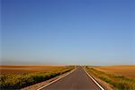 Overview of Road through Fields, Andalucia, Spain