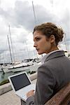 Businesswoman Using Laptop Computer