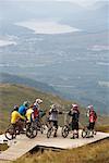 Mountain Bikers, Nevis Range, Scotland