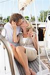 Couple sur Yacht Marina