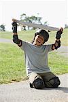 Boy Holding Skateboard