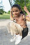 Girl on Swing