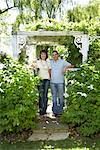 Portrait of Couple in Garden