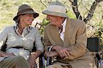 Couple sur Safari, Western Cape, Afrique du Sud