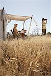 Couple sur Safari, Western Cape, Afrique du Sud