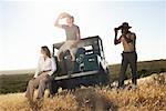 Homme et femme sur Safari, Western Cape, Afrique du Sud