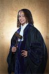 Portrait of Girl Dressed as Judge