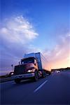 Transport Truck on Highway