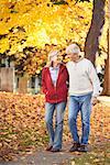 Couple Walking Outdoors