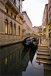 Gondoles sur Canal, Venise, Italie