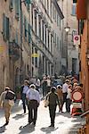People in Street, Montepulciano, Tuscany, Italy