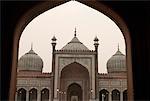 Facade of a mosque, Jama Masjid, New Delhi, India