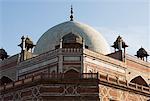 Low angle view of the dome on a monument, Humayun Tomb, New Delhi India