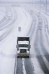 Highway 401 im Schneesturm