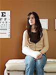 Girl with Cast in Examination Room