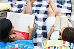 Women Relaxing at Beach