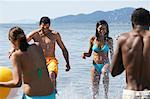 Group of People at Beach