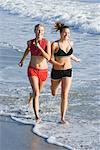 Women Running at Beach