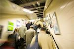 Commuters Ascending Stairs