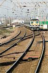 Railway Tracks and Train