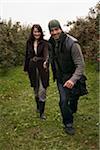 Couple in Apple Orchard