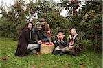 People Picking Apples at Orchard