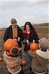 Family in Pumpkin Patch