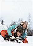 Couple on Sled