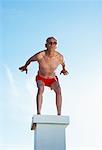 Man on Diving Board