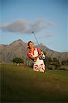 Woman Golfing