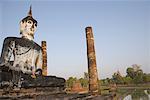 Bouddha Statue, parc historique de Sukhothai, Sukhothai, Thaïlande