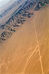 Vue aérienne du désert, Nevada, USA