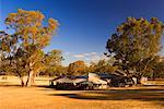 Abandonné les bâtiments de ferme, le Parc National de Grampians, Victoria, Australie