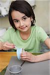 Portrait of Girl in Pottery Studio