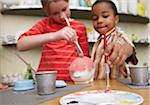 Children in Pottery Studio