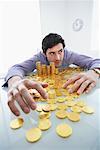 Businessman with Gold Coins