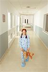 Girl Standing in Hospital