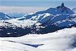 Schneebedeckte Berge, Whistler, BC, Kanada