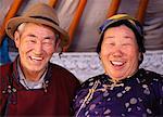 Portrait of Nomad Couple, Mongolia
