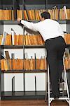 Businessman Looking at Records