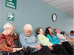 People Sleeping in Waiting Room