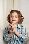 Portrait de jeune fille avec Hamster