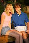 Portrait of Teenaged Couple, Maine, USA