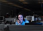 Businesswoman Using Telephone