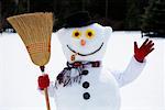 Waving Snowman