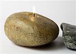 Stone-shaped candle