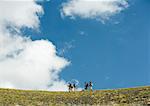 Hikers, low angle view