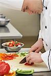 Chef Chopping Vegetables