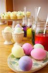 Dyed Easter Eggs and Cupcakes